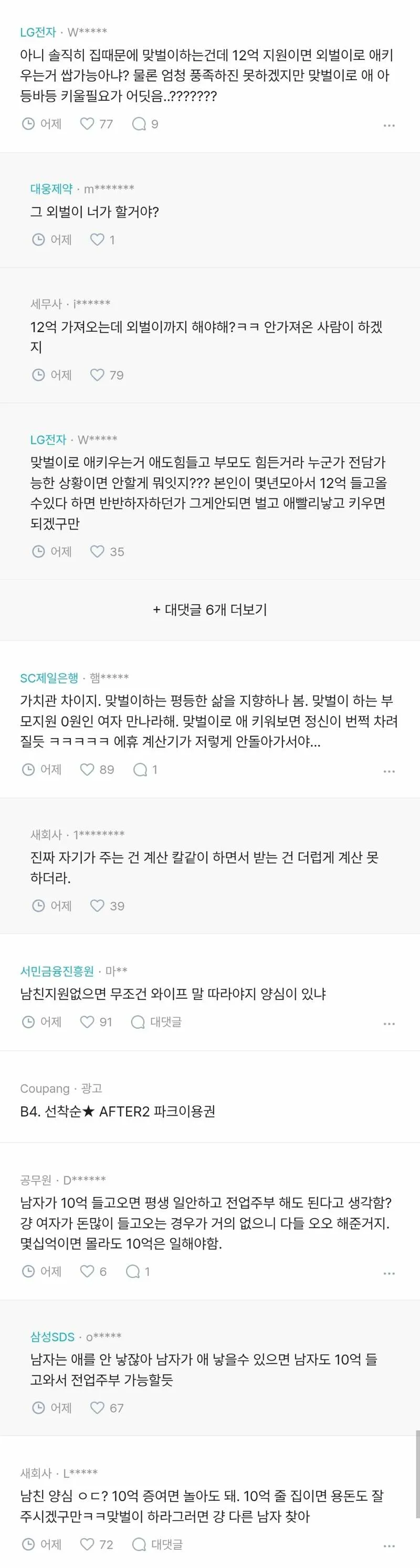 와이프 부모님이 12억 지원해주신대. (3/3)