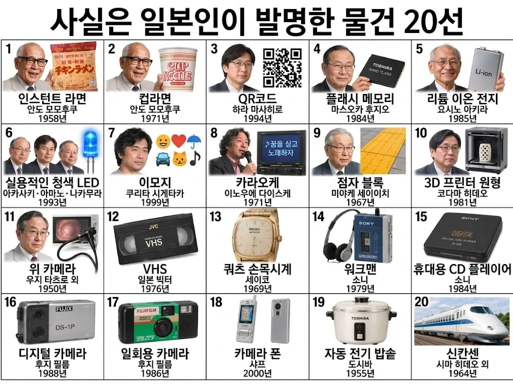 일본이 세계 최초로 발명한 것들 ㄷㄷ (2/2)