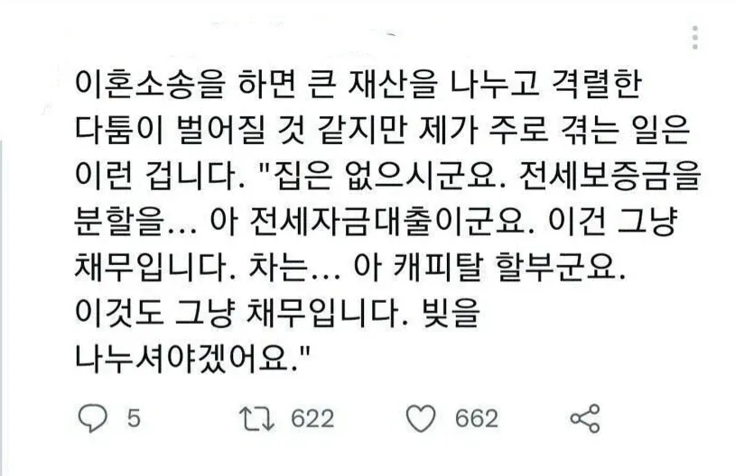 이혼소송시 마주하게 되는 현실 (1/2)