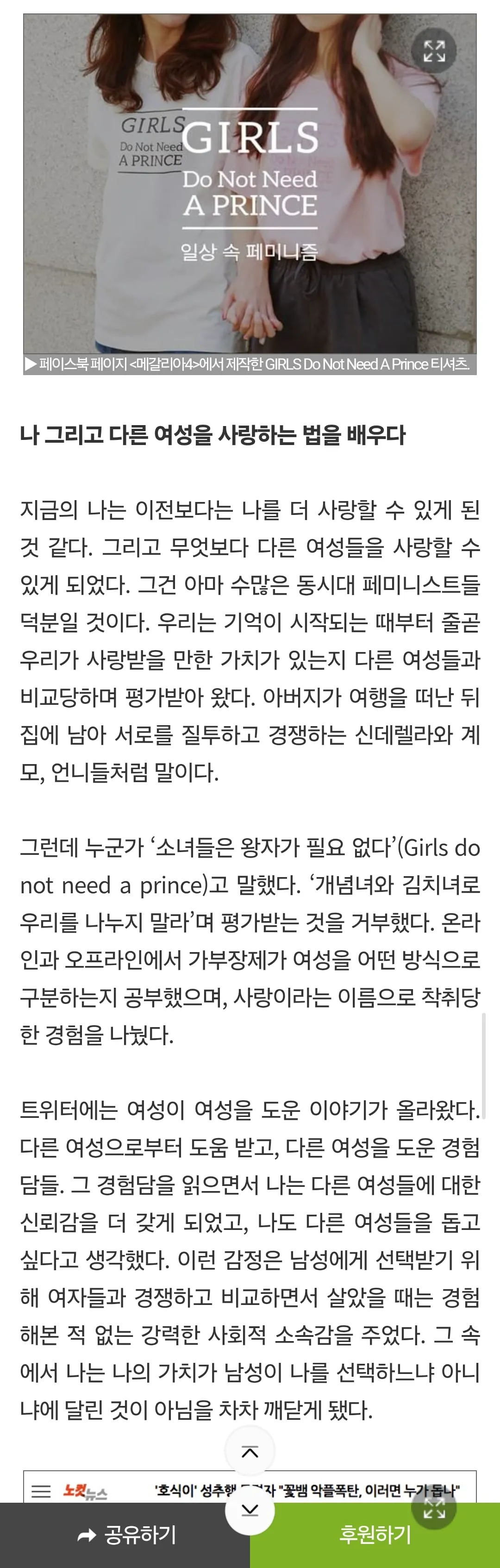개드립 몇번 올라온 페미니즘 서적 판매페이지.araboza (9/17)