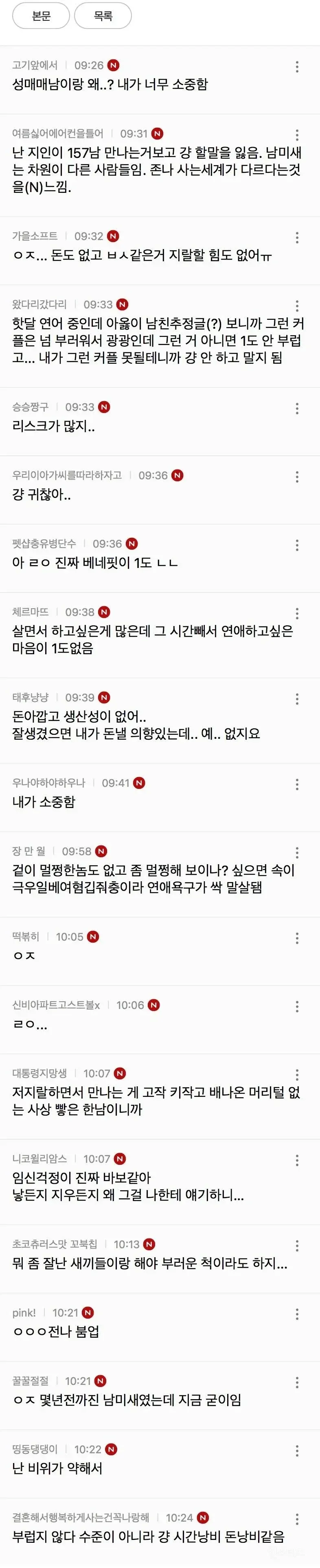 요즘 여자들이 연애 안하려고 하는 가장 큰 이유 (16/18)