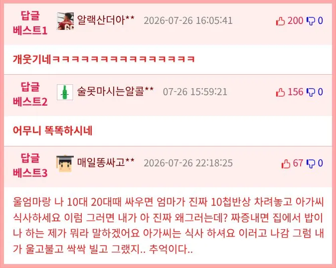울엄마는 아빠랑 싸우면 항상 아빠가 좋아하는 음식을 한다.jpg (2/2)
