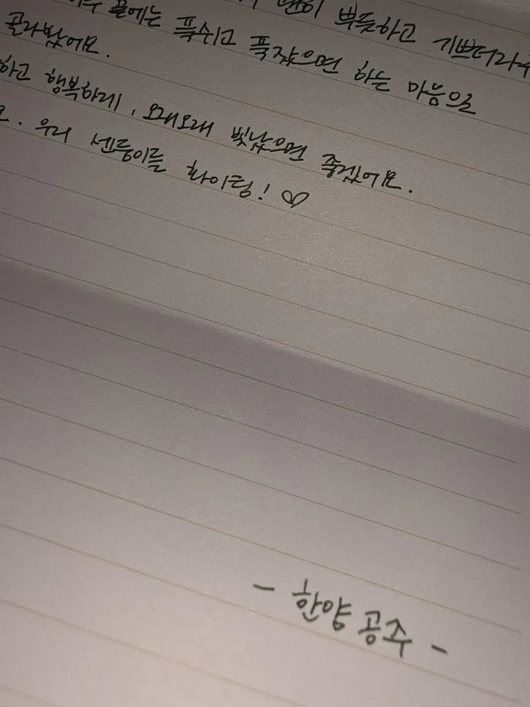고윤정이 리센느한테 쓴 편지 (2/9)