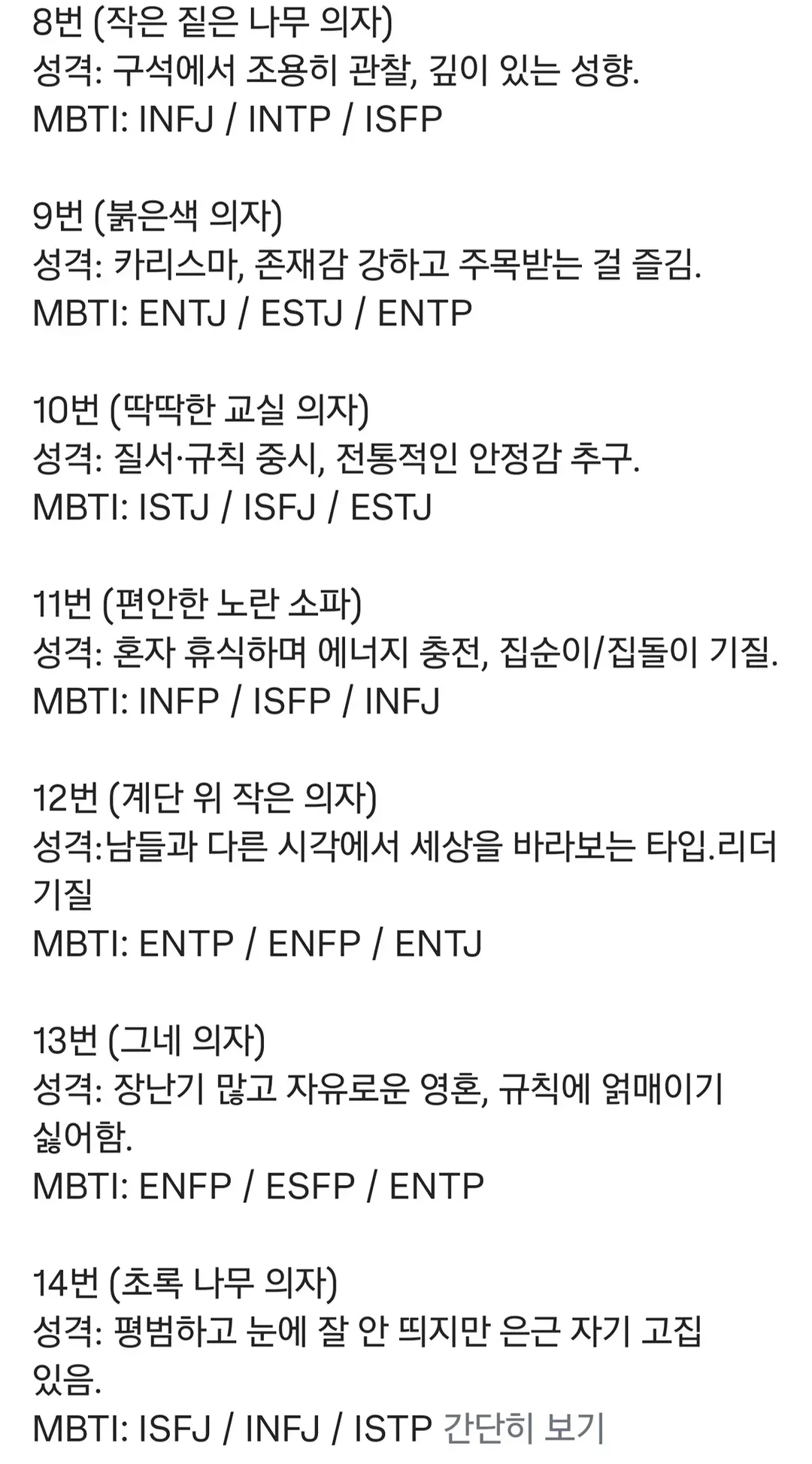 💥소름돋게 정확한 의자로 보는 성격 테스트 (3/3)