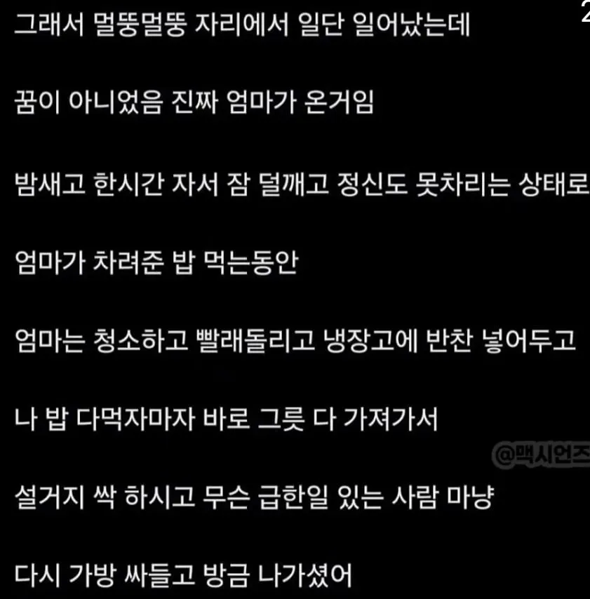 엄마가 갑자기 집에 찾아옴 ㄷㄷㄷㄷㄷ (2/3)