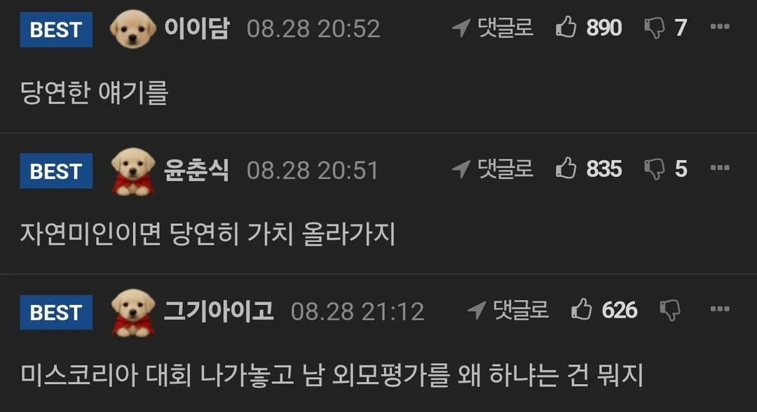 "성형 안했으면 가치 올라가나" 일침... 남초 반응.jpg (3/3)