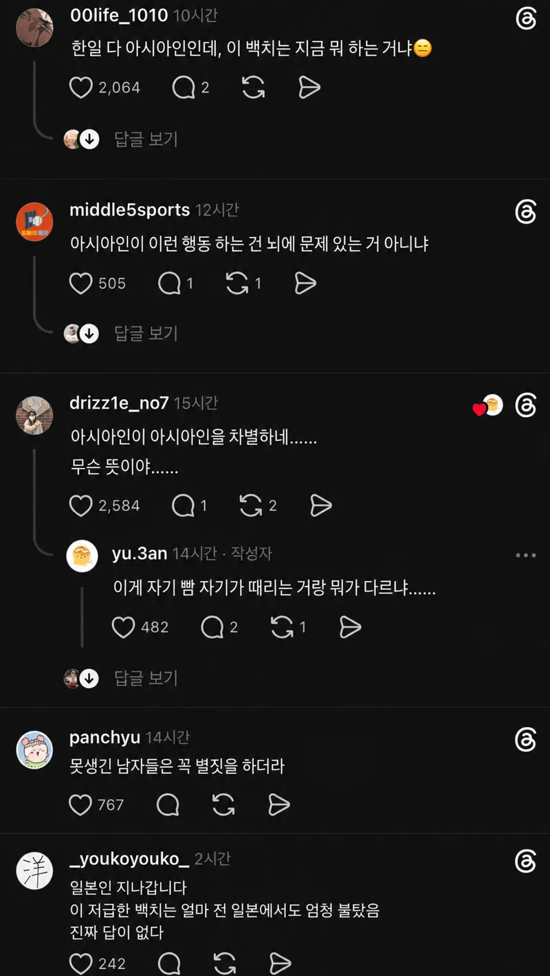 눈찢은 일본 인플루언서 일본 대만 반응 ㄷㄷ (5/9)