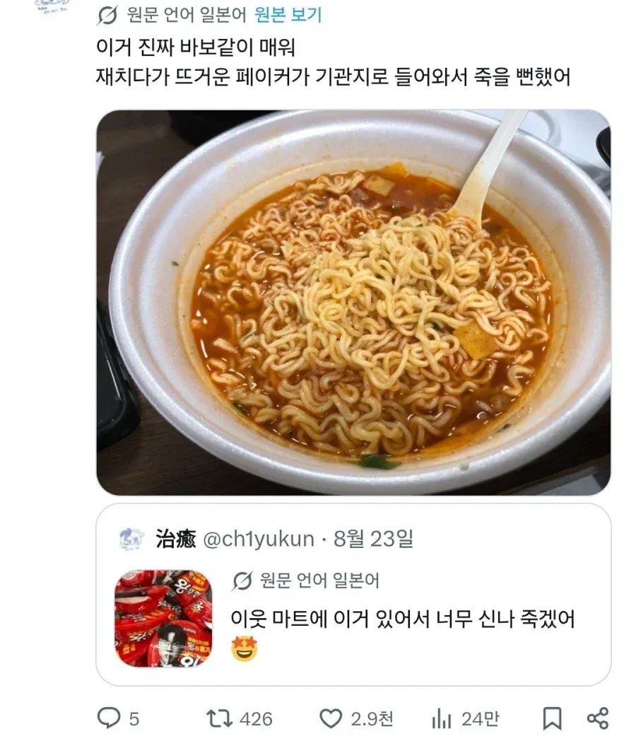 왕뚜껑 먹은 일본인 후기.jpg (2/2)