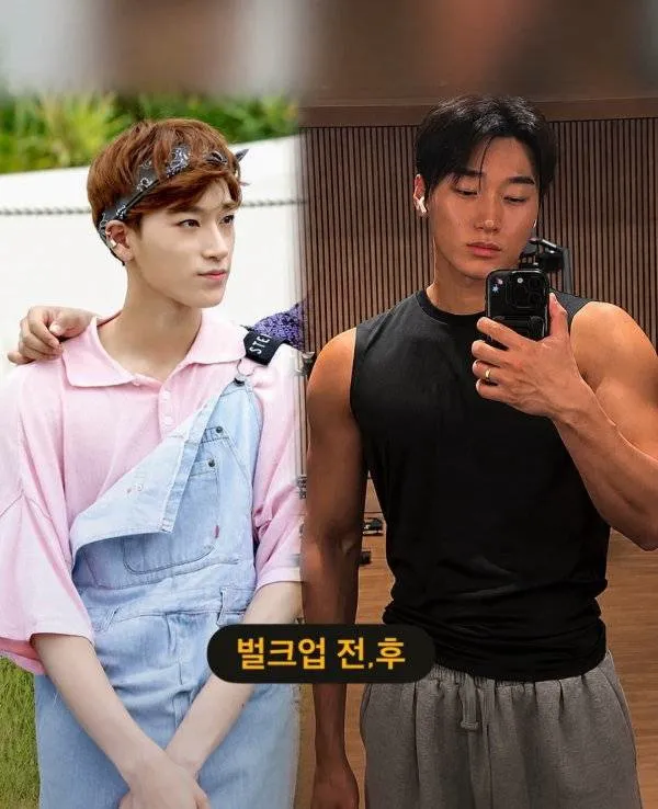 에이티즈 최산 벌크업 전후 (5/5)
