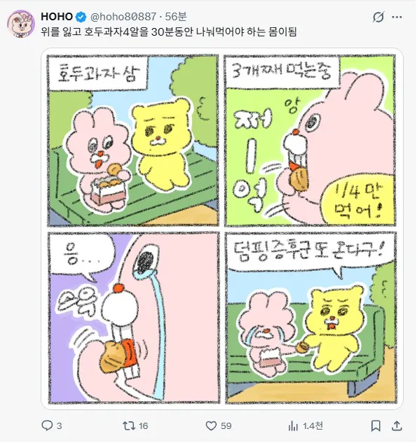 위암 걸렸던 만화가 근황 (1/2)