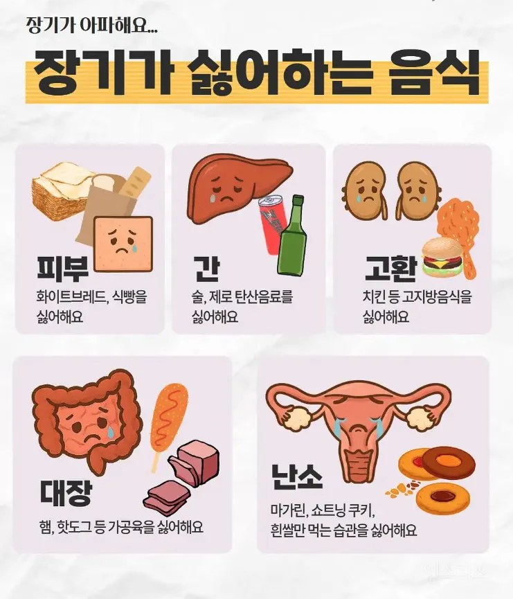 장기가 싫어하는 음식 (2/3)