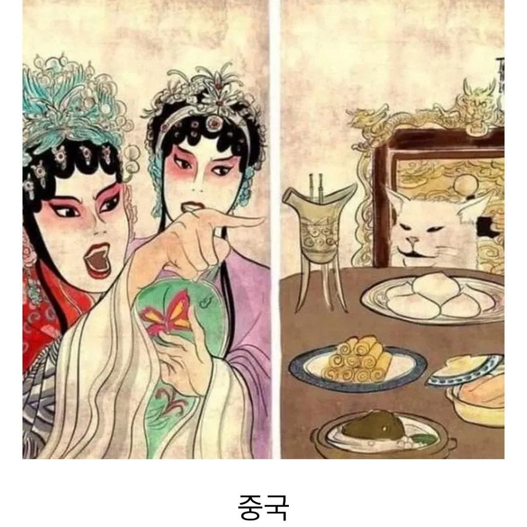 ai가 그린 한중일 전통 그림체 고양이짤.jpg (3/4)