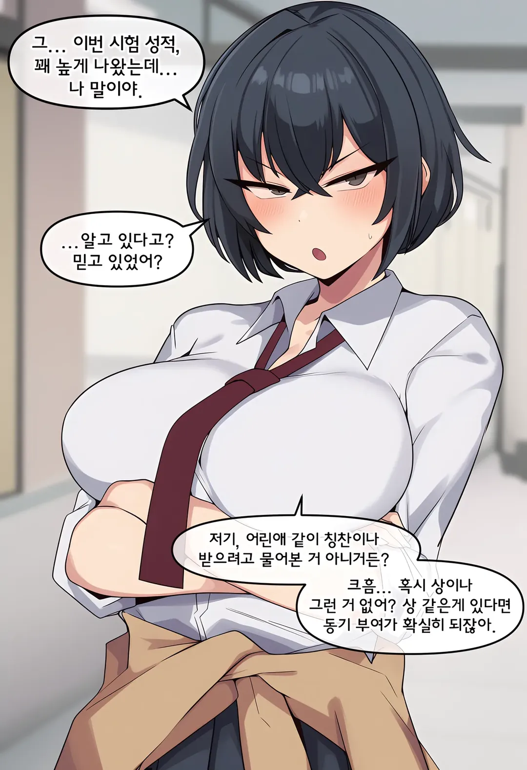 젖탱이 큰 양아치녀를 교육시키는 manhwa (11/15)