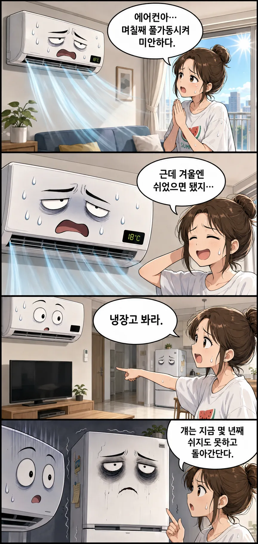 에어컨아 며칠째 풀가동해서 미안하다 (2/2)
