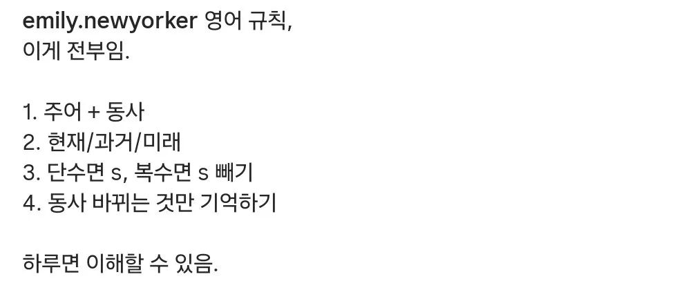 영어 문법 사실 90%는 이거임 (11/11)