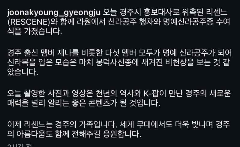 의외로 고증 지켰다는 리센느 경주 홍보대사 복장 (7/8)
