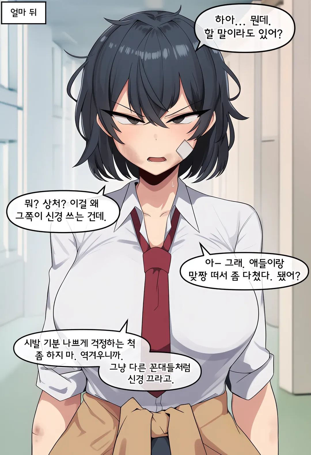 젖탱이 큰 양아치녀를 교육시키는 manhwa (2/15)