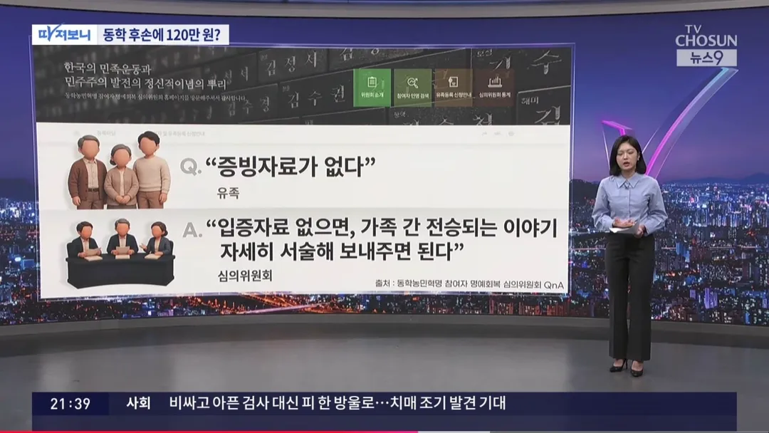 골때리는 동학농민운동 "유족" 선정 방법 (2/4)