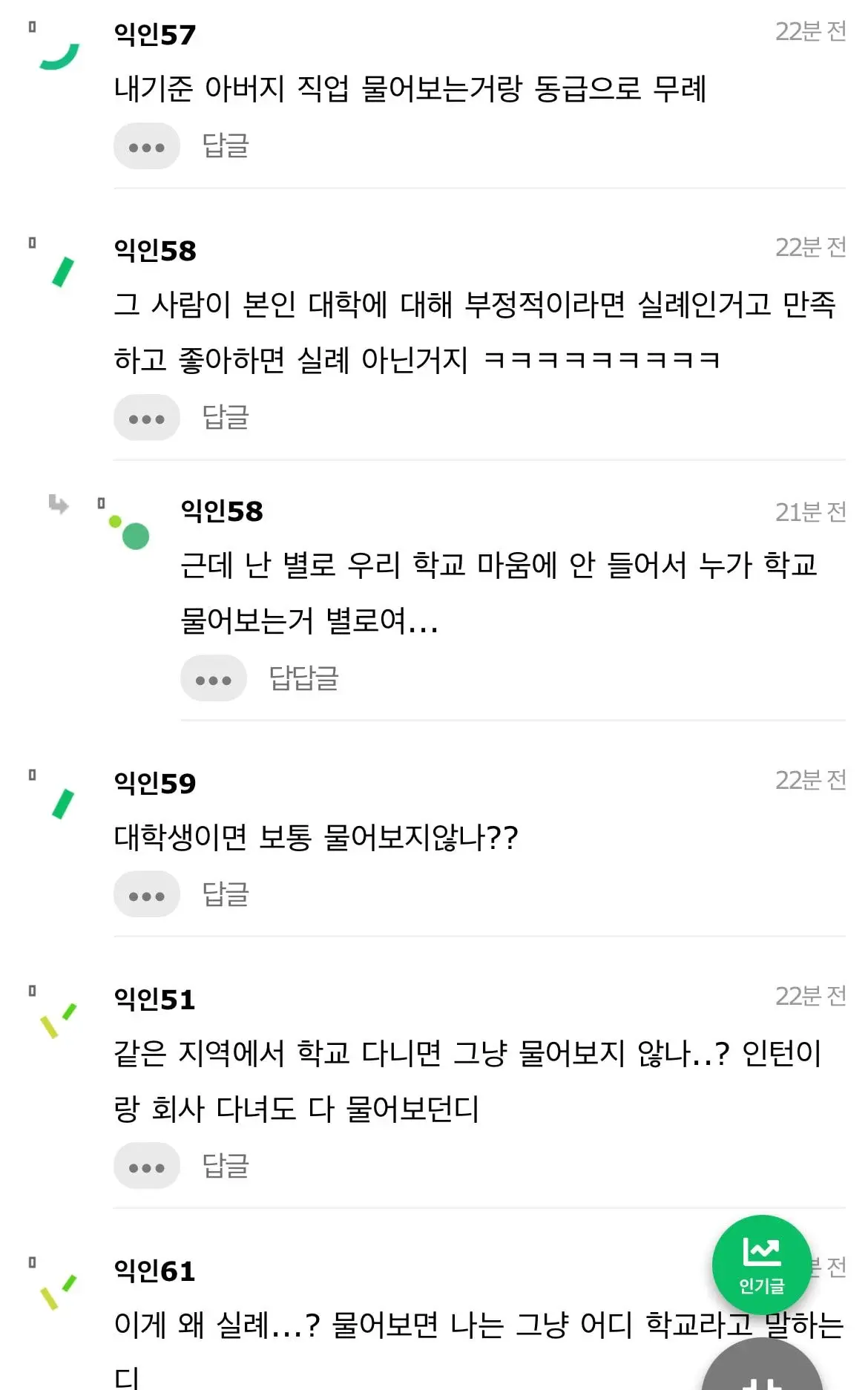 대학교 어디 나왔냐고 묻는 거 무례한거야 ..? (4/5)