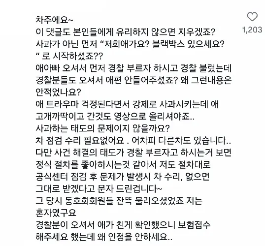 6살 애가 차좀 콩 친거가지고 렌터카까지 요구하는 차주 (3/3)