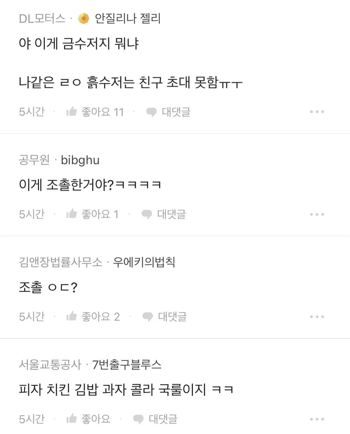 초등학생때 흙수저 생일파티 특징 (3/6)