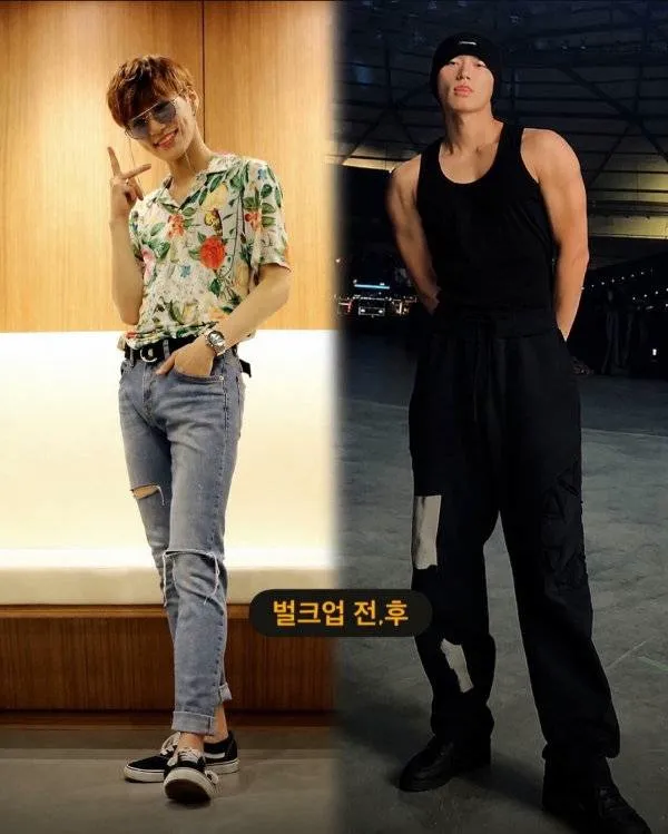 에이티즈 최산 벌크업 전후 (4/5)