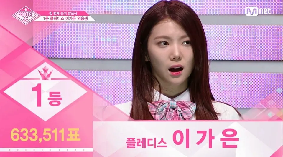 프듀48에서 1위 가장 많이 했는데 조작으로 탈락한 사람 (19/20)