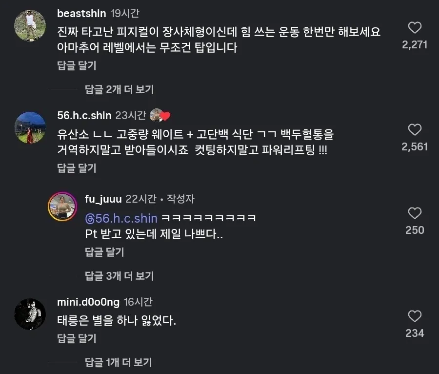 디이어트 한다고 올렸는데 재능 소리만 들음 (3/3)
