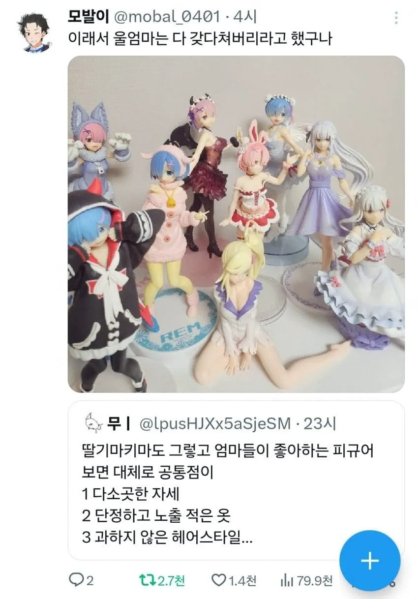 싱글벙글 엄마들이 좋아하는 피규어 (3/3)
