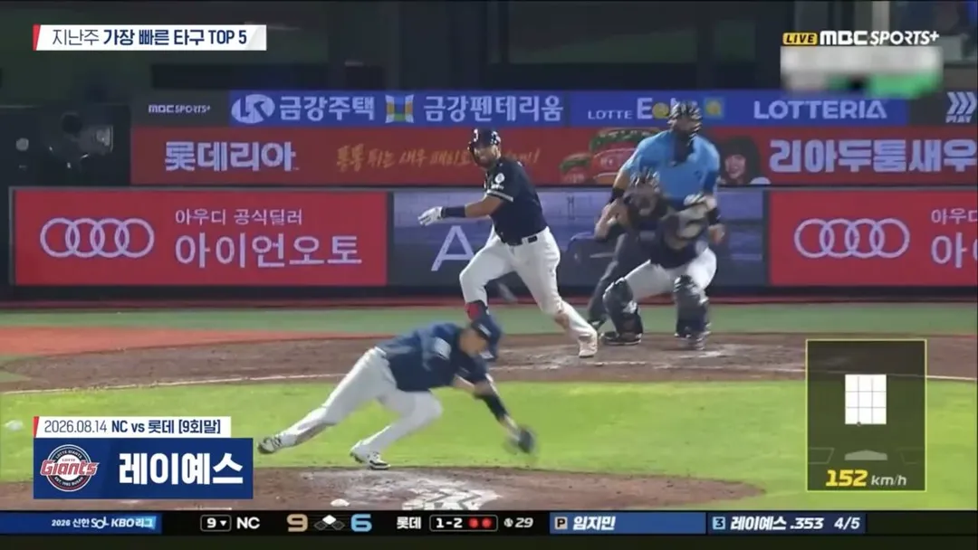 [KBO] 선수 강습타구 맞는 장면을 컨텐츠로 올린 티빙 (5/7)
