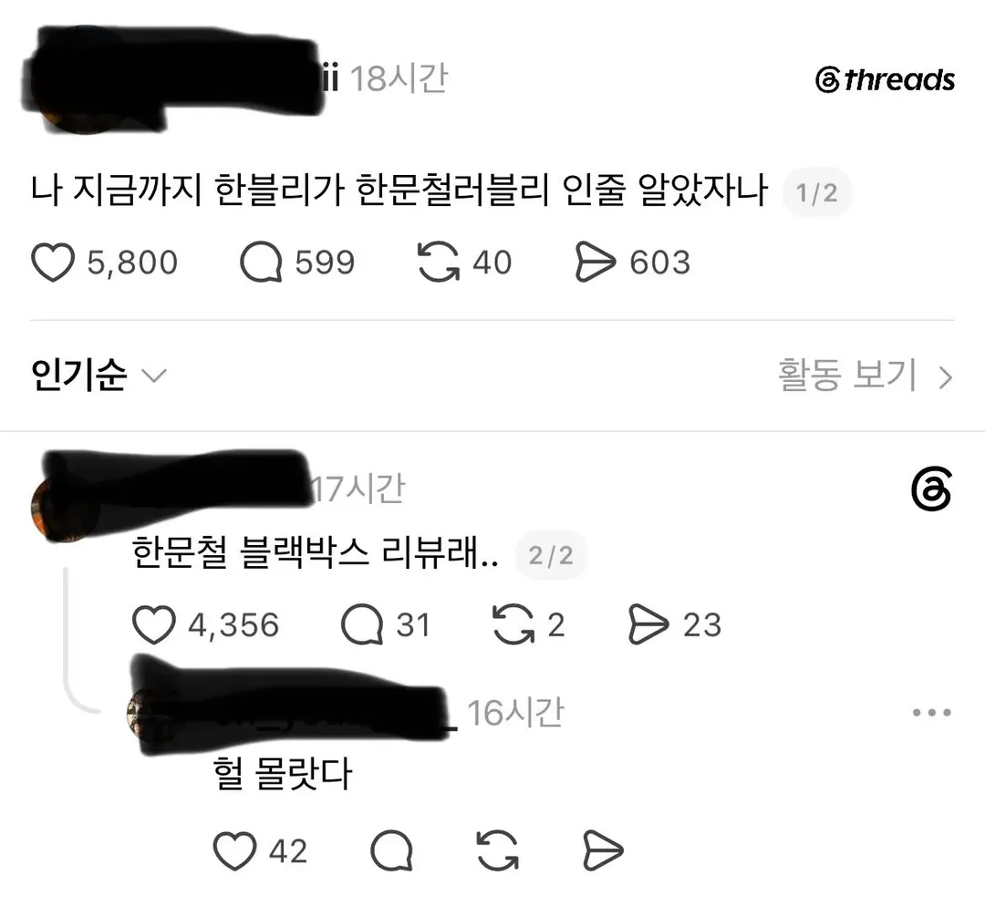 한블리는 한문철 러블리가 아니야??