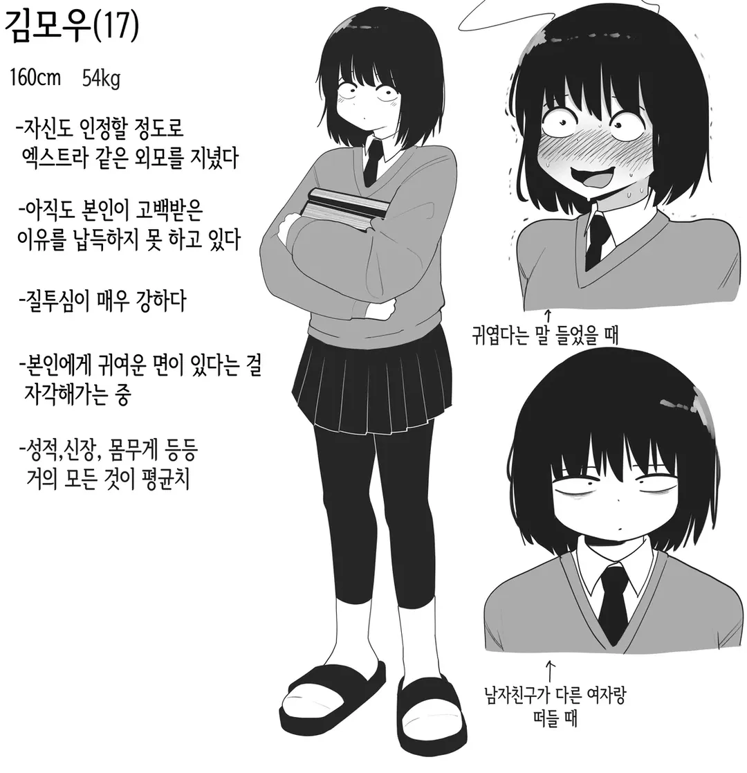 ㅆㄷ) 엑스트라처럼 생긴 여자친구 manhwa (5/8)