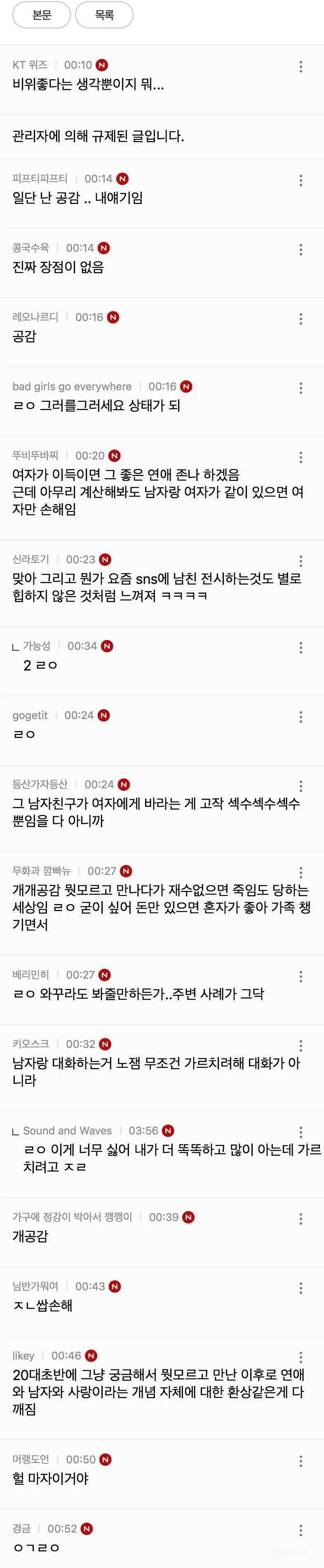 요즘 여자들이 연애 안하려고 하는 가장 큰 이유 (8/18)